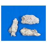 (3) Unique Botryoidal Chalcedony Specimens