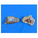(2) Unique Botryoidal & Stalactitic Mineral