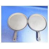 (2) Bon Chef Cast Aluminum Griddle Pans