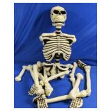 Disassembled Plastic Skeleton Halloween Decor
