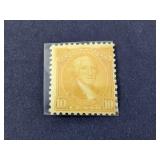(1) George Washington 10ï¿½ Yellow Postage Stamp