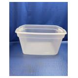 (1) Large Clear Storage Tote - 62 Qt