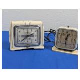 (2)Vintage Norge Clock & Swartzbaugh Timer Duo