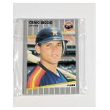 (6) 1989 Fleer #353 Craig Biggio Rookie Cards Lot