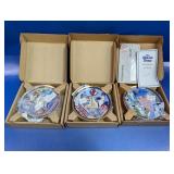 (3) Hamilton Nolan Ryan Collector Plates