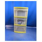 (1) Sterilite 3-Drawer Storage Cart