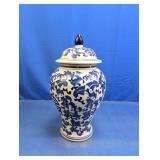 Vintage Blue & White Ginger Jar