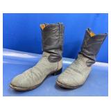(1) Pair of SoleTech Leather Cowboy Boots