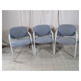 (3)Contemporary Office / Waiting Room Chairs Lot