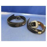 (2) Western Leather Belts