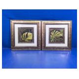 (2) Framed Botanical Leaf Prints