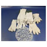 (1) White Glove Pairs and Lace Piece Lot