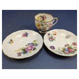 (3) Bone China Cup and Saucers