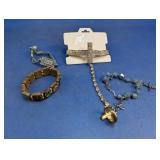 (4) Religious Style Assorted Bracelets