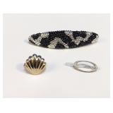 (3) Decorative Hair Barrettes