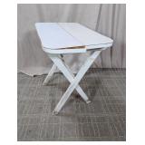 (1) White Folding Side Table