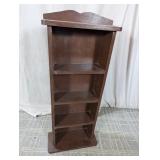 (1) Wooden Display Shelf