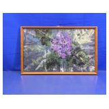 (1) Framed Floral Artwork