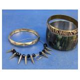 (4) Bold Assorted Fashion Bracelets