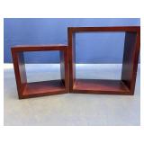 (2) Square Shadow Box Frames