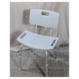 (1) Adjustable Shower Chair with Backrest