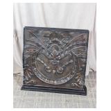 Vintage Pressed Tin Fireplace Screen
