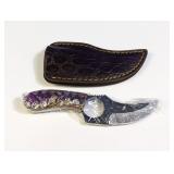 (1) Handmade Skinning Knife w/Sheath