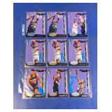 SHEET OF 9 SUPERSTAR BASKETBALL CARDS
