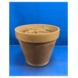 (1) Terracotta Flower Pot with Inner Plate