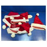 (1) Red Santa Hats Lot