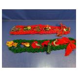 (2) Crochet Christmas Wall Decorations