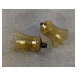 (2) Yellow Peg Votive Candle Holders