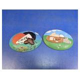 (2) Hand-Painted Countryside Scene Plaques