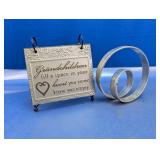 (2) Decorative Album Stand & Spiral Piece