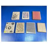 (7) Wooden Block Stamp w/ Assorted Patterns