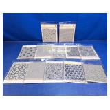 (12) Collection Photopolymer Background Stamps