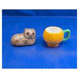 (2) Quirky Ceramic Decor Items