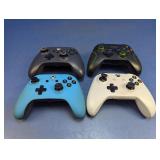 (4) Xbox & PowerA Wireless Controllers