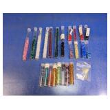 Glass Bead Tubes and Bag of Loose Beads