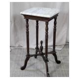 (1) Marble-Top Accent Table