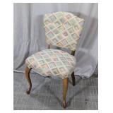 (1) Upholstered Wooden Chair