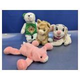(4) Assorted Plush Animal Figures