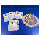 (5) Vintage Easter Linens - Placemats & Doily