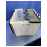 (1) HDP 12 Gallon Flip Top Tote