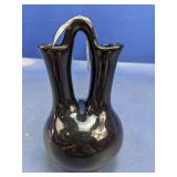 (1) Black Double-Spout Wedding Vase