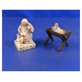 (2) Small Decorative Figurines