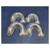 (4) Fish-Shaped Aluminum Gelatin Molds