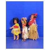 (3) Hawaiian Hula Dolls