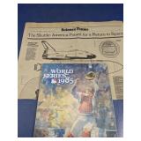 (2) 1985 World Series Program & NY Times Page