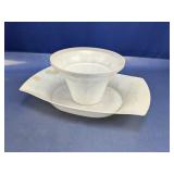 (1) Hommura White Chip & Dip Platter